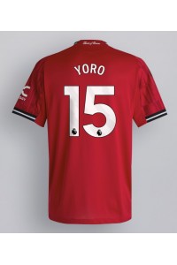 Manchester United Leny Yoro #15 Fotballdrakt Hjemme Klær 2025-26 Korte ermer